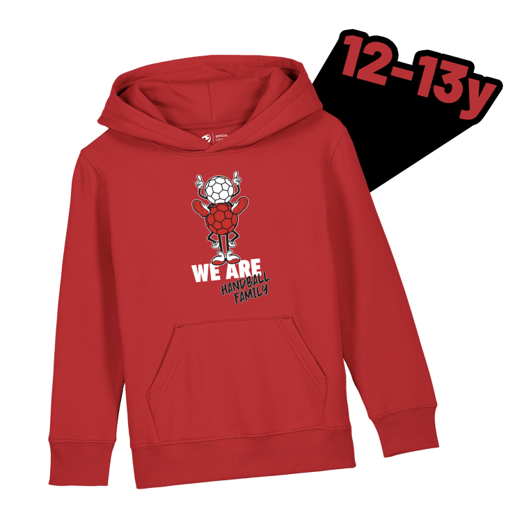 BLUZA Z KAPTUREM FAMILY CZERWONA JR